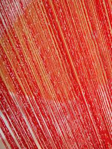 1pc Shiny Silver Thread Decorative Door Curtains With Tassel For Valentine's Day - Red - View 4