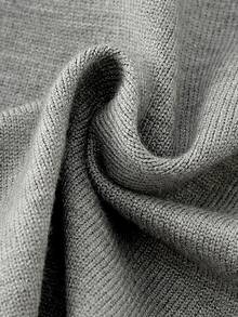 Toddler Girls Cable Knit Jumper Dress - Grey - View 7