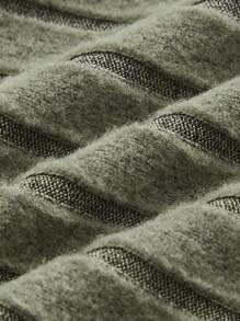 SHEIN MOD Solid Ribbed Tank Top - Green - View 3