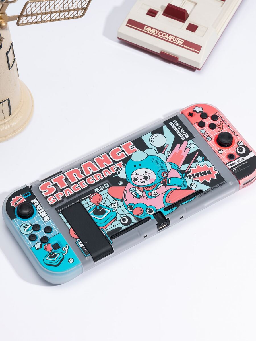 GeekShare Funda de aviador con estampado de letras y dibujos animados compatible con - Multicolor - Ver 1