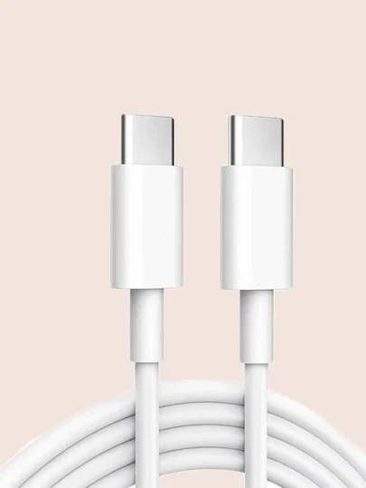 Dual Type-C Computer & Mobile Phone Fast Charging Data Cable, Suitable For Various Devices Compatible With IPhone 16, 16 Pro Max, 15, 15 Plus, 15 Pro, 15 Pro Max,Compatible With Xiaomi, Compatible With OnePlus Type C Nan