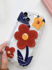 Flower Pattern Phone Case - Multicolor - View 2