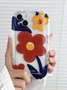 Flower Pattern Phone Case - Multicolor - View 1