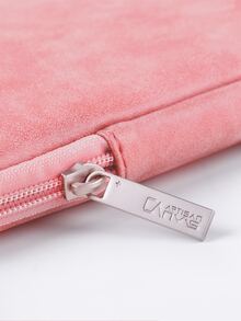 canvas artisan 帆布工匠 1 件字母標籤裝飾筆記型電腦包 - 粉色 - 查看 8