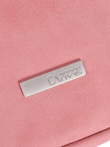 canvas artisan 帆布工匠 1 件字母標籤裝飾筆記型電腦包 - 粉色 - 查看 7