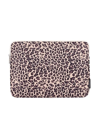 canvas artisan Leopard Pattern Laptop Bag Shockproof Laptop Sleeve Slim Notebook Bag ForMacBook MagicBook, Laptop Bags, Portable Laptop Sleeves