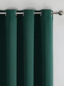 1 件纯色涤纶窗帘 - 遮光窗帘，用于房间变暗，隔热，用于厨房、餐厅、客厅、卧室，隔热圣诞窗帘 - 墨綠色 - 查看 6