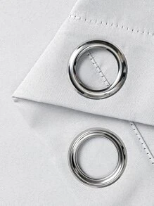 1pc Solid Color Polyester Curtain, Blackout Curtain To Darken Room During Blackout, Heat Insulation Curtain For Kitchen, Dining Room, Living Room, Bedroom, And Sitting Room