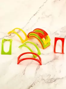 5pcs Random Color Taco Rack,Solid Simple Hollow Out Taco Muffin Bracket,Taco Cooling Tray For Kitchen Food
