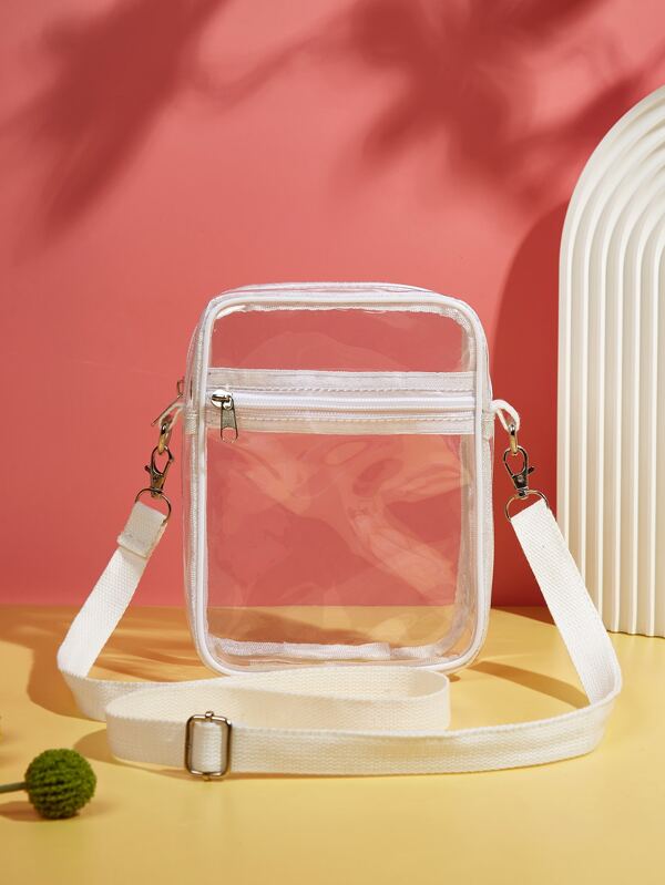 Women's Mini Clear Beach Crossbody Phone Bag Stadium Bag, Stadium Approved 19 X 14.5 X 5 Clear Transparent Purse Bag For Concerts Sports Events Festivals Stadium Approved 12*12*6 Clear Transparent Purse Bag For Concerts Sports Events Festivals ,Fashionable Transparent, Clear Waterproof Bag For Women,For Summer, Vacation & Beach, Perfect For Music Festival, Waterproof, Sandproof Transparent Bag, Beach Sports Picnic Snacks Clear Purse For Women