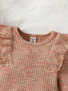 Baby Space Dye Ruffle Trim Tee - Multicolor - View 4