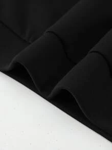 Manfinity Homme Men Letter Graphic Sweatshirt & Joggers - Black - View 4