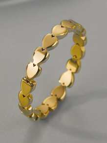 Nhẫn trang trí trái tim - Vàng - Xem 1