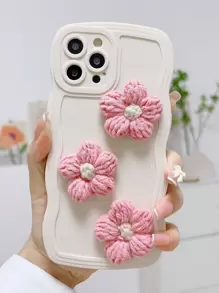 3D花朵裝飾手機殼 - 彩色 - 查看 1