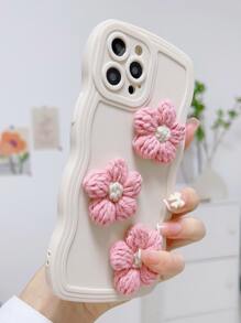 3D花朵裝飾手機殼 - 彩色 - 查看 2