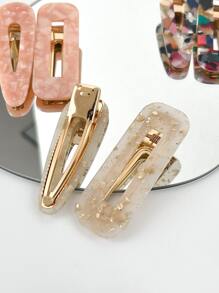 OUSEON 12pcs Graphic Hair Clip For Daily Use For Girls Hairstyles Casual Street Leopard Print - Multicolor - View 5