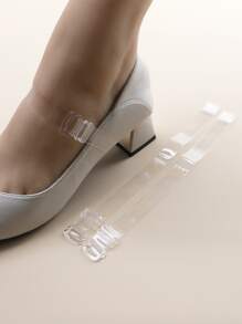 1pair Clear Shoes Strap - Clear - View 2