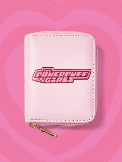 The Powerpuff Girls | ROMWE Monedero con diseño gráfico de dibujos animados, regalo de San Valentín