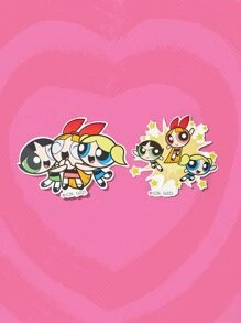 The Powerpuff Girls | ROMWE Miếng dán bảo vệ máy tính xách tay - Nhiều màu - Xem 4