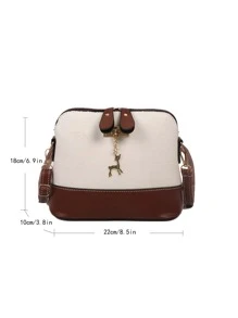 Two Tone Metal Decor Dome Bag - Multicolor - View 4