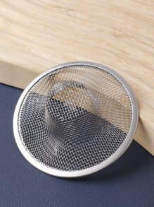 1pc 304 Stainless Steel Sink Strainer, 7cm Diameter Garbage Filter Net For Kitchen Sink - Silver - View 5