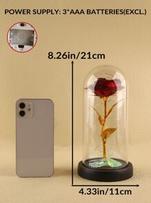 1 pieza Luz de la decoración con diseño flor - Amarillo - Ver 4