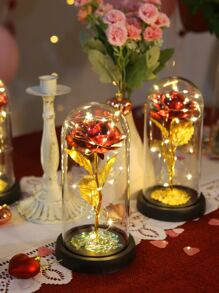 1 pieza Luz de la decoración con diseño flor - Amarillo - Ver 7