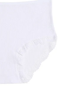 FINETOO Bragas liso simple - Blanco - Ver 5