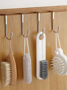 1入組不銹鋼無孔多用途雙鉤 - 銀色 - 查看 5