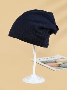 Pañuelo infinito forrado de felpa - Azul Marino - Ver 2