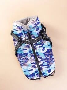 1入組迷彩印花寵物夾克 - 彩色 - 查看 4