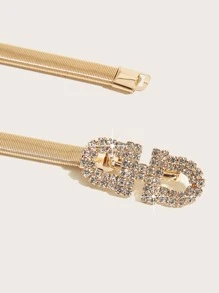 派对水钻装饰细腰带 万圣节 夏季，学校 秋季，秋季，万圣节 - 金色 - 查看 4