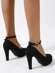 Giày cao gót Nữ - màu đen - Xem 2