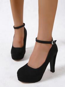 Giày cao gót Nữ - màu đen - Xem 5