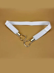 Thắt lưng khóa tròn - trắng - Xem 2