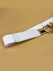 Thắt lưng khóa tròn - trắng - Xem 3
