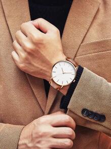 Relojes de hombre Blanco Casual - Oro rosa - Ver 2