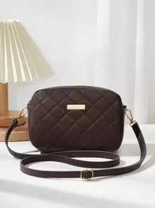 New Quilted Diamond Pattern Shoulder Bag, Mini Crossbody Bag For Women