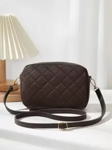 New Quilted Diamond Pattern Shoulder Bag, Mini Crossbody Bag For Women