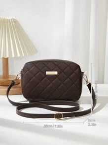 New Quilted Diamond Pattern Shoulder Bag, Mini Crossbody Bag For Women