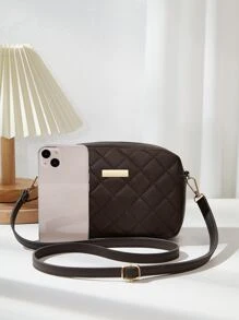 New Quilted Diamond Pattern Shoulder Bag, Mini Crossbody Bag For Women