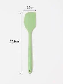 1入組廚房烘焙矽膠奶油刮刀 - 綠色 - 查看 5
