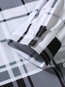 Manfinity Men Plaid Print Pocket Patched Shirt Without Tee - Multicolor - View 4