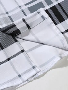 Manfinity Men Plaid Print Pocket Patched Shirt Without Tee - Multicolor - View 6