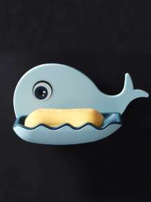 1pc Cartoon Design Random Color Wall Mounted Soap Holder - Multicolor - View 4