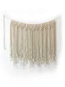 1入組編織流蘇壁掛 - 米色 - 查看 4
