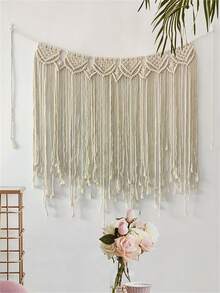 1入組編織流蘇壁掛 - 米色 - 查看 5