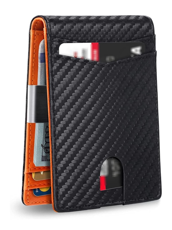 Men Minimalist Card Holder Dad Gifts Slim Lightweight Portable Cash Money ID Card Credit Card Coin Pocket For Birthday Gift Anniversary On Valentine Day For College Student School Student Male Men