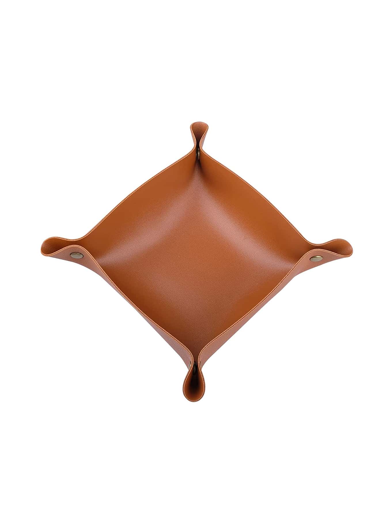 1入組素色桌面儲物籃 - 棕色 - 查看 1