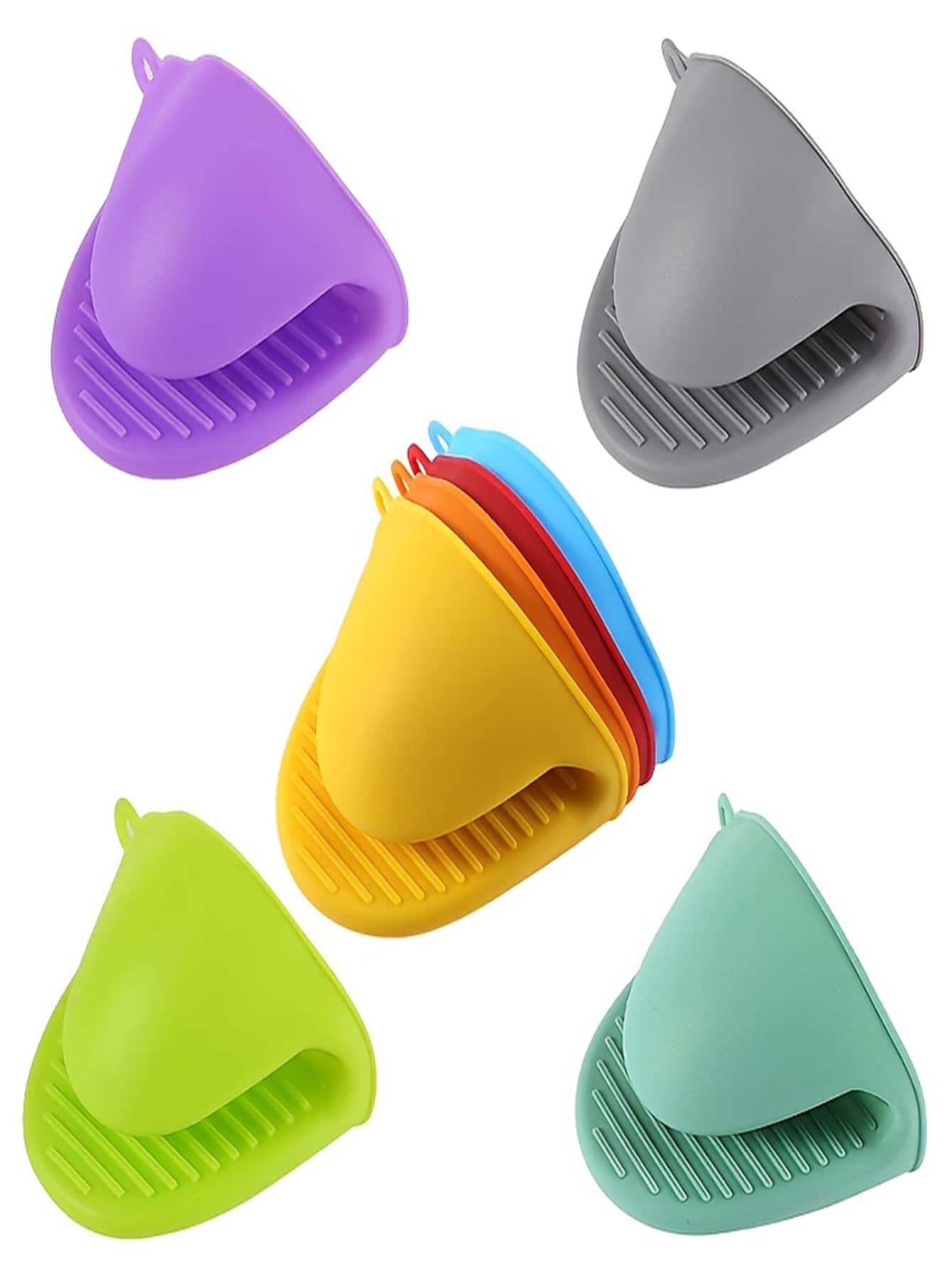 1pc Random Color Anti-scalding Finger Clip - Multicolor - View 1